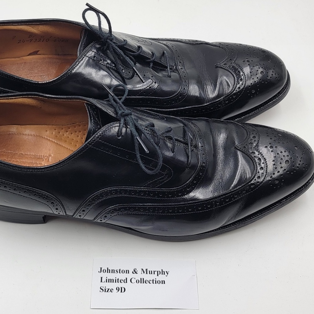 Johnston & Murphy Crown Limited Collection Black 9D Price: $40;